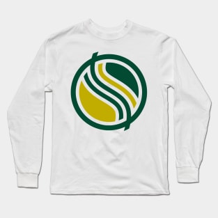 abstract circle logo design Long Sleeve T-Shirt